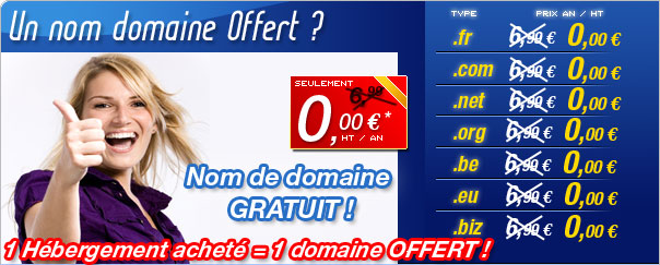 Nom de domaine GRATUIT.