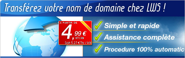 Engregistrer votre nom de domaine.