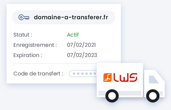 Assistance transfert de domaine entrant