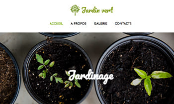 Template site club de jardinage